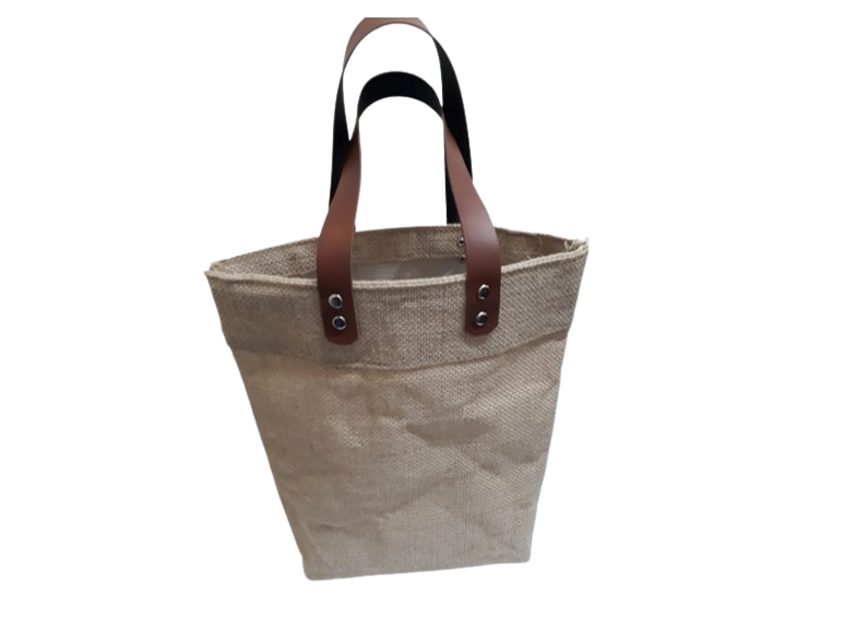 PU tote jute bag...